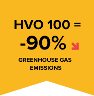 HVO 100 = -90% greenhouse gas emissions